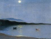 William Stott of Oldham Summer Moonlight painting